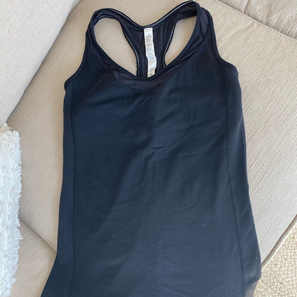 Lululemon black racerback workout tank
